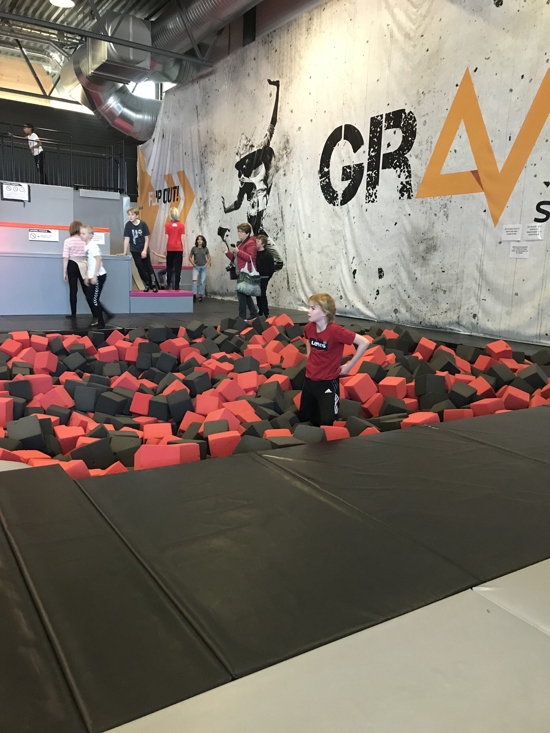 Bilde fra Gravity trampolinepark.