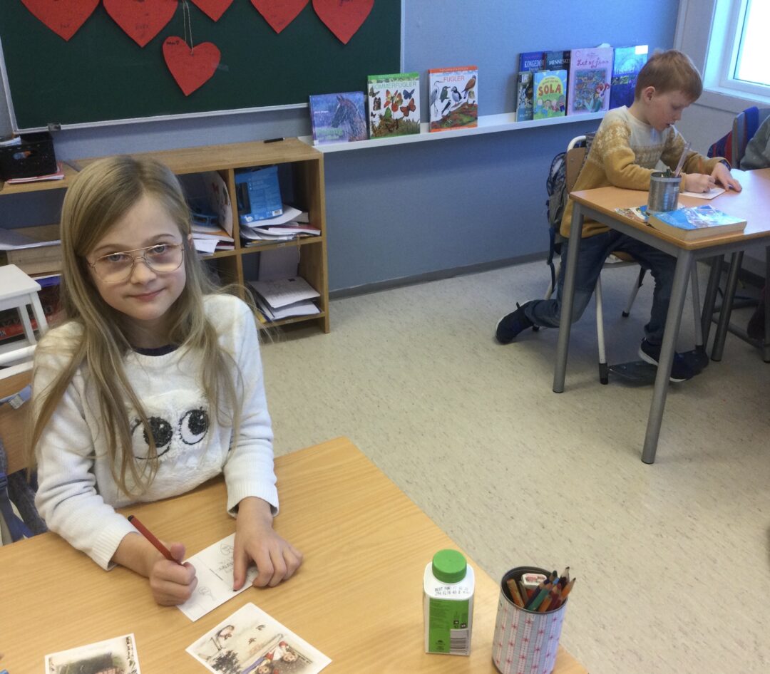 Bilde 5 av skriveglede i 3. klasse.