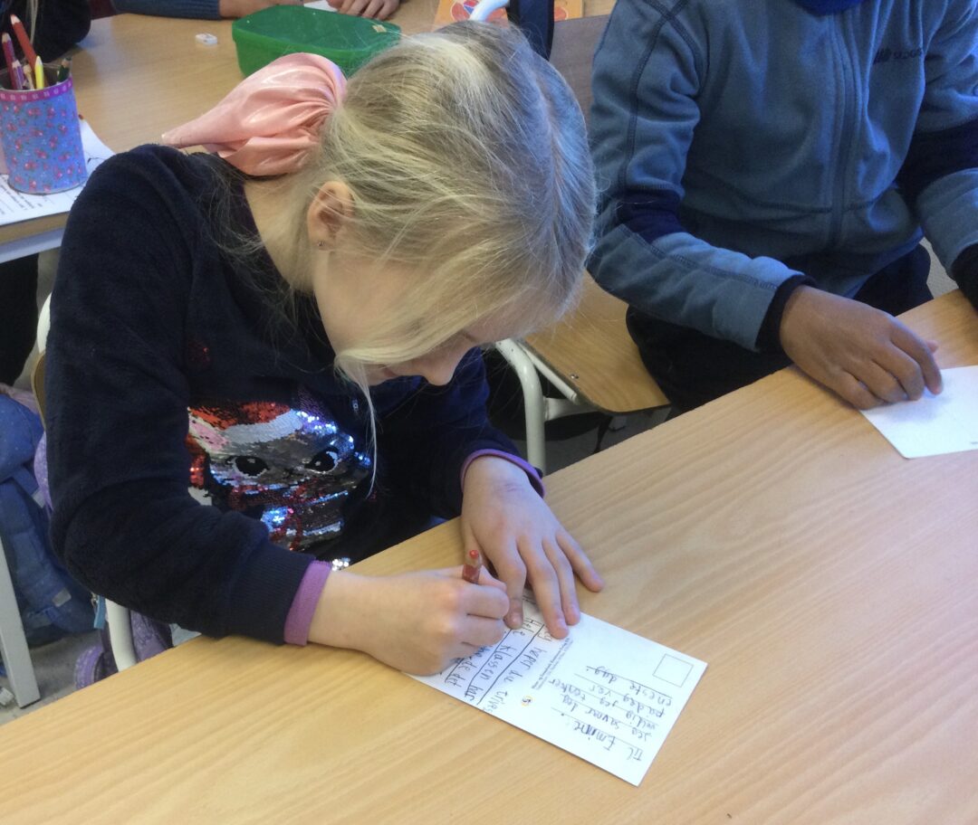 Bilde 2 av skriveglede i 3. klasse.