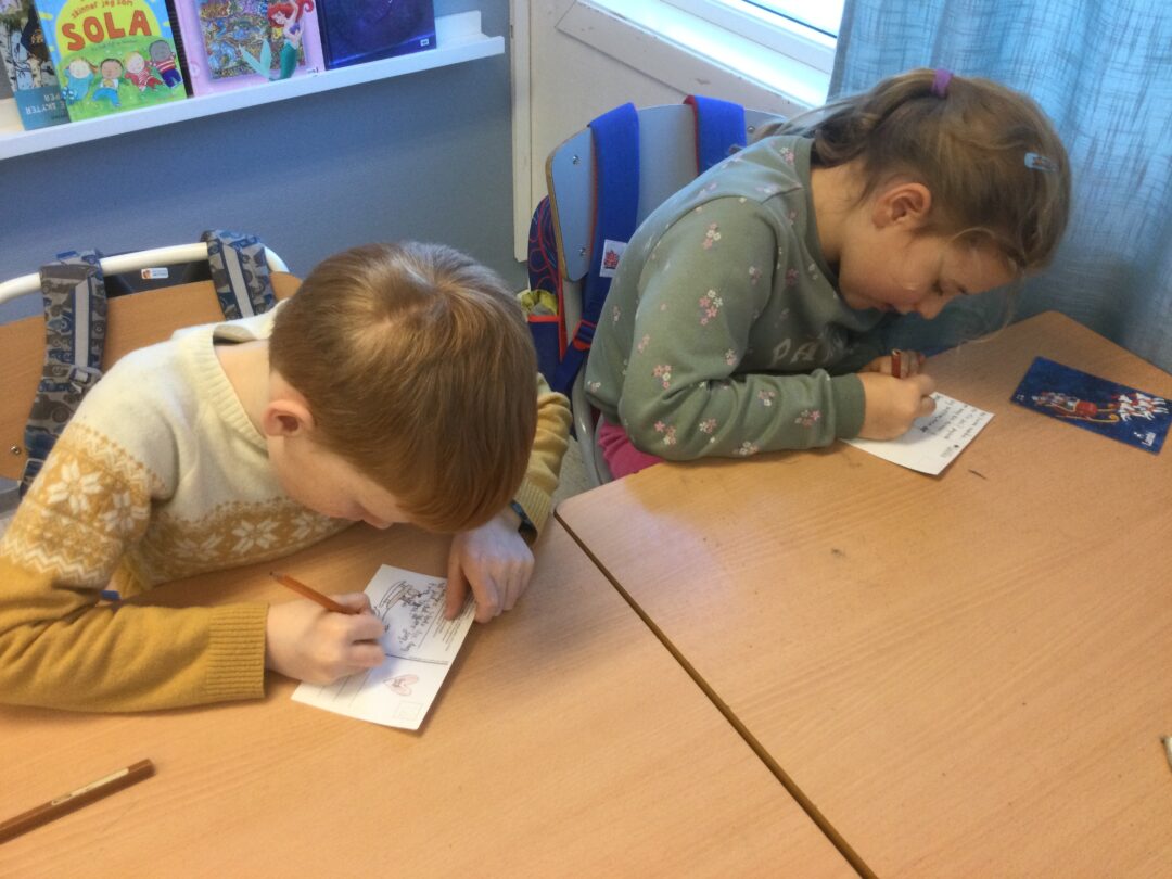 Bilde 1 av skriveglede i 3. klasse.