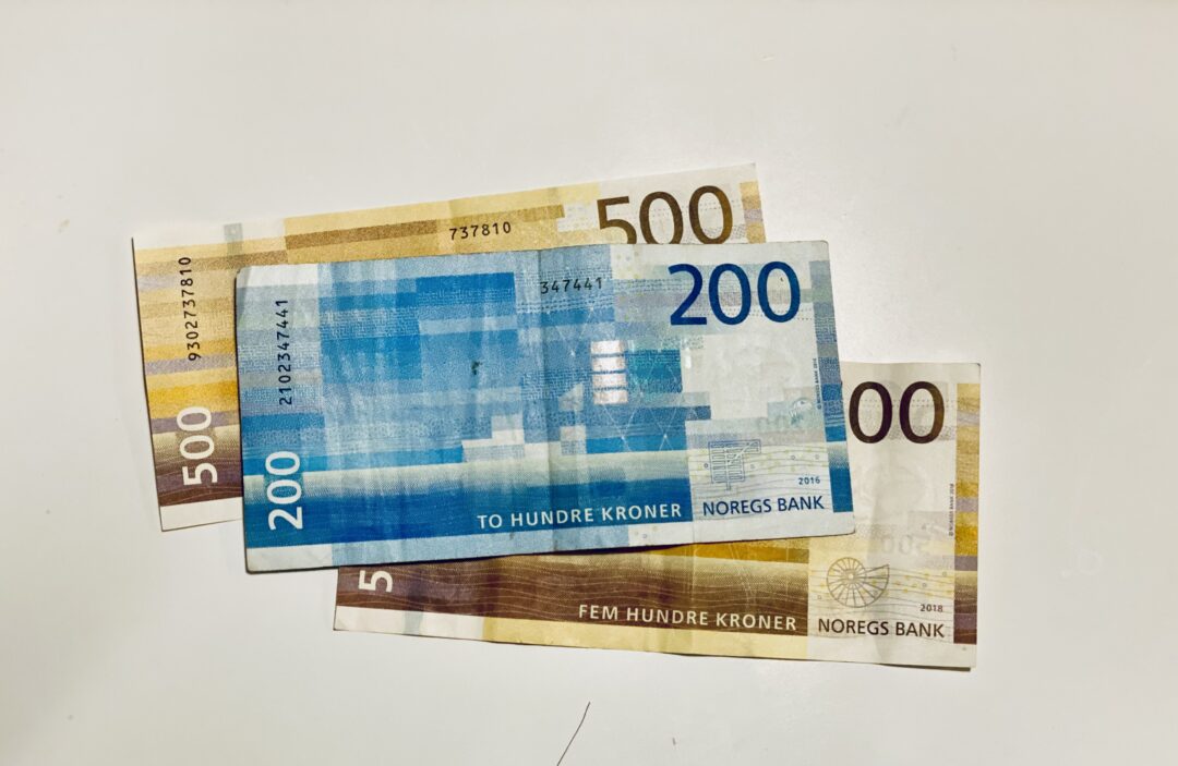 Bilde av pengesedler.