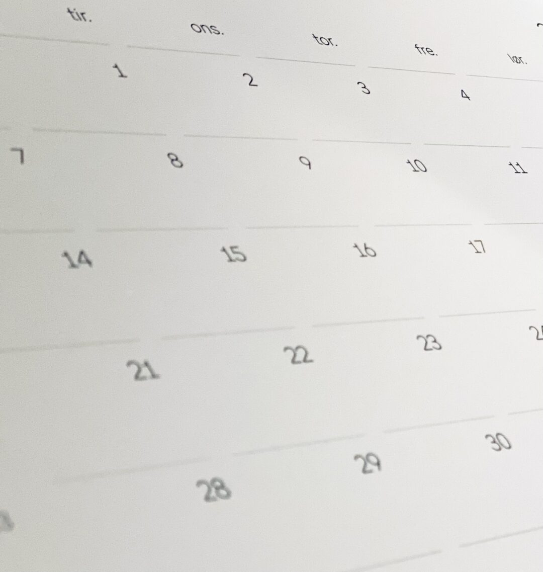 Bilde av kalender