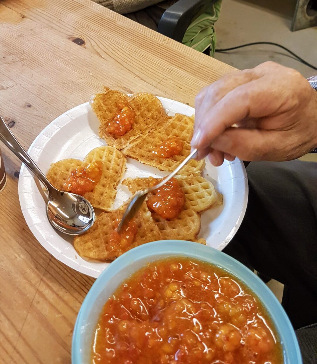 Bilde av vaffel med multer