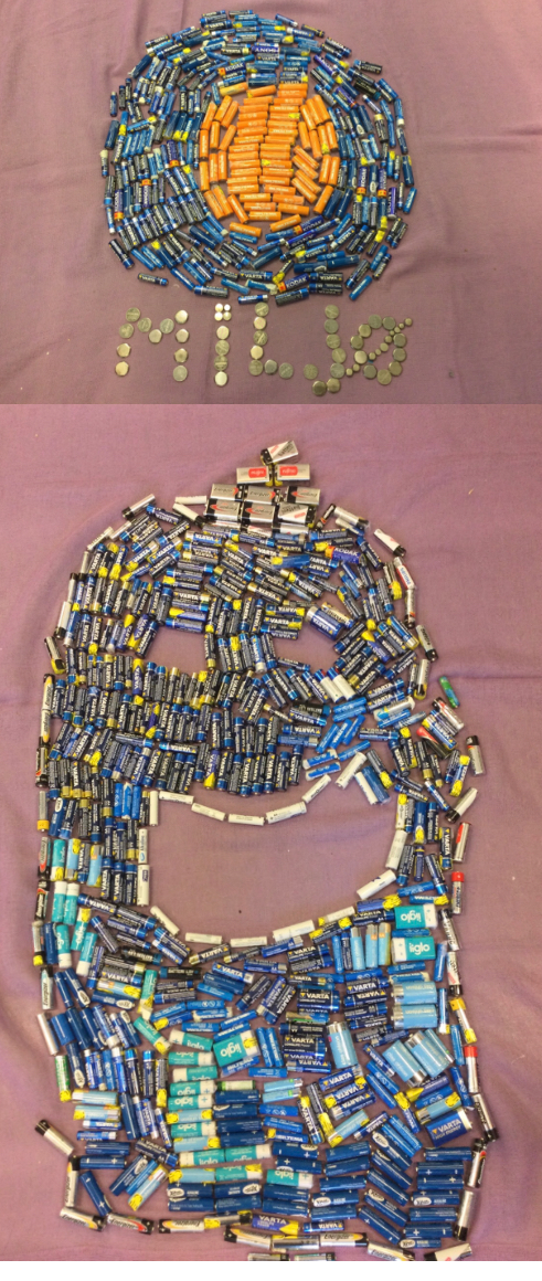 Bilde 2 fra 4. klasses batterijakt- og kunst.