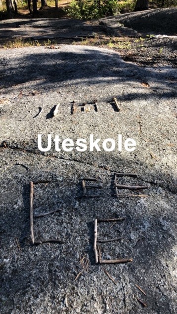 Bilde av uteskole, Moe.