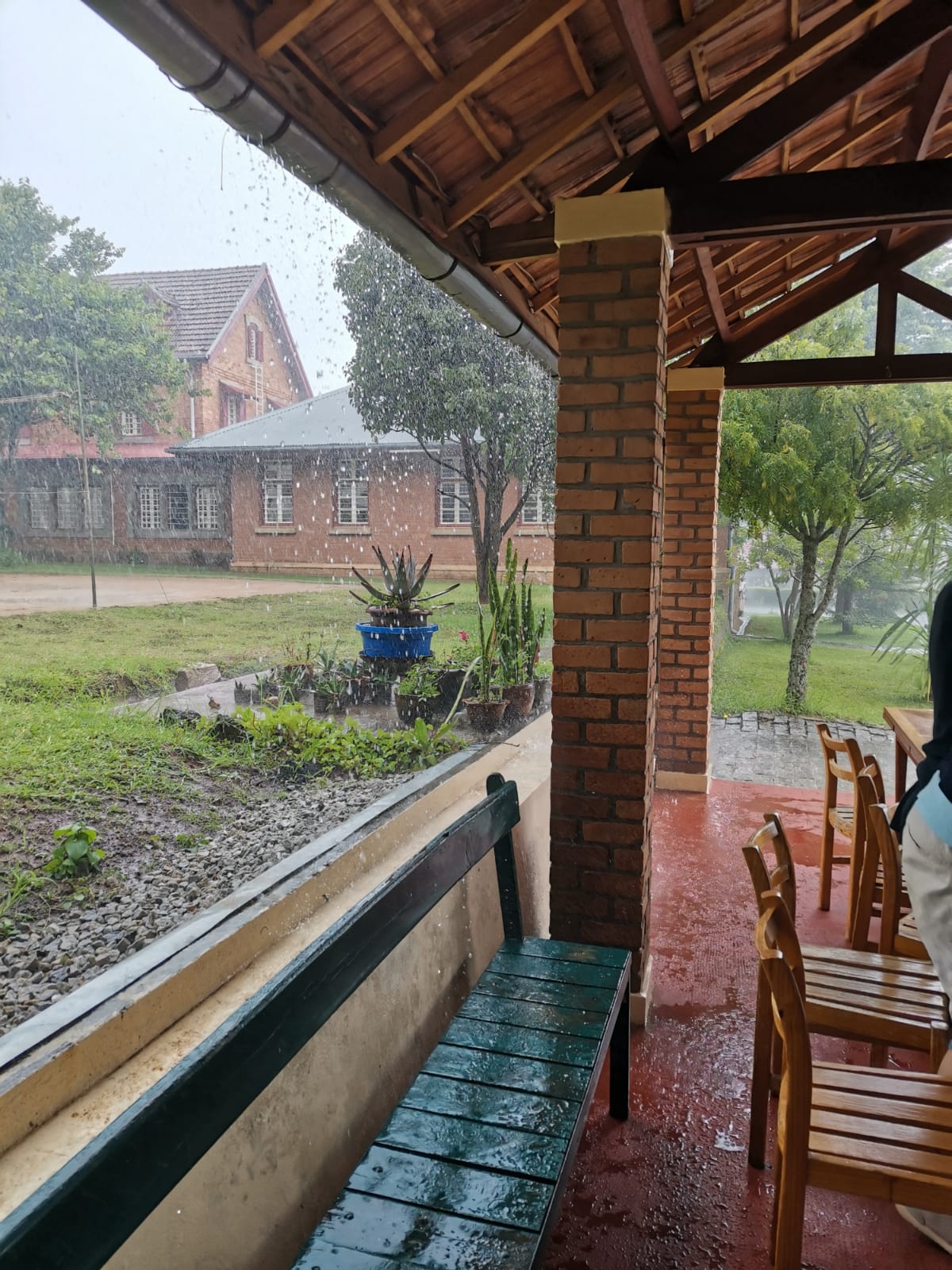 Regn fra veranda