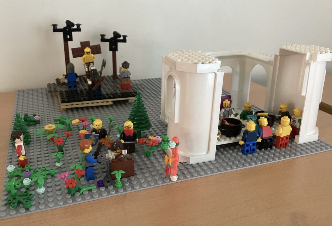 Legofortelling om nattverden og langfredag.