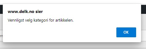 Skjermdump fra Wordpress.