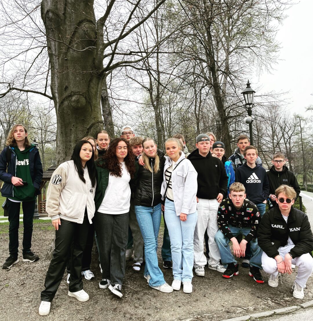 10. klasse på Polen-Tysklandstur.
