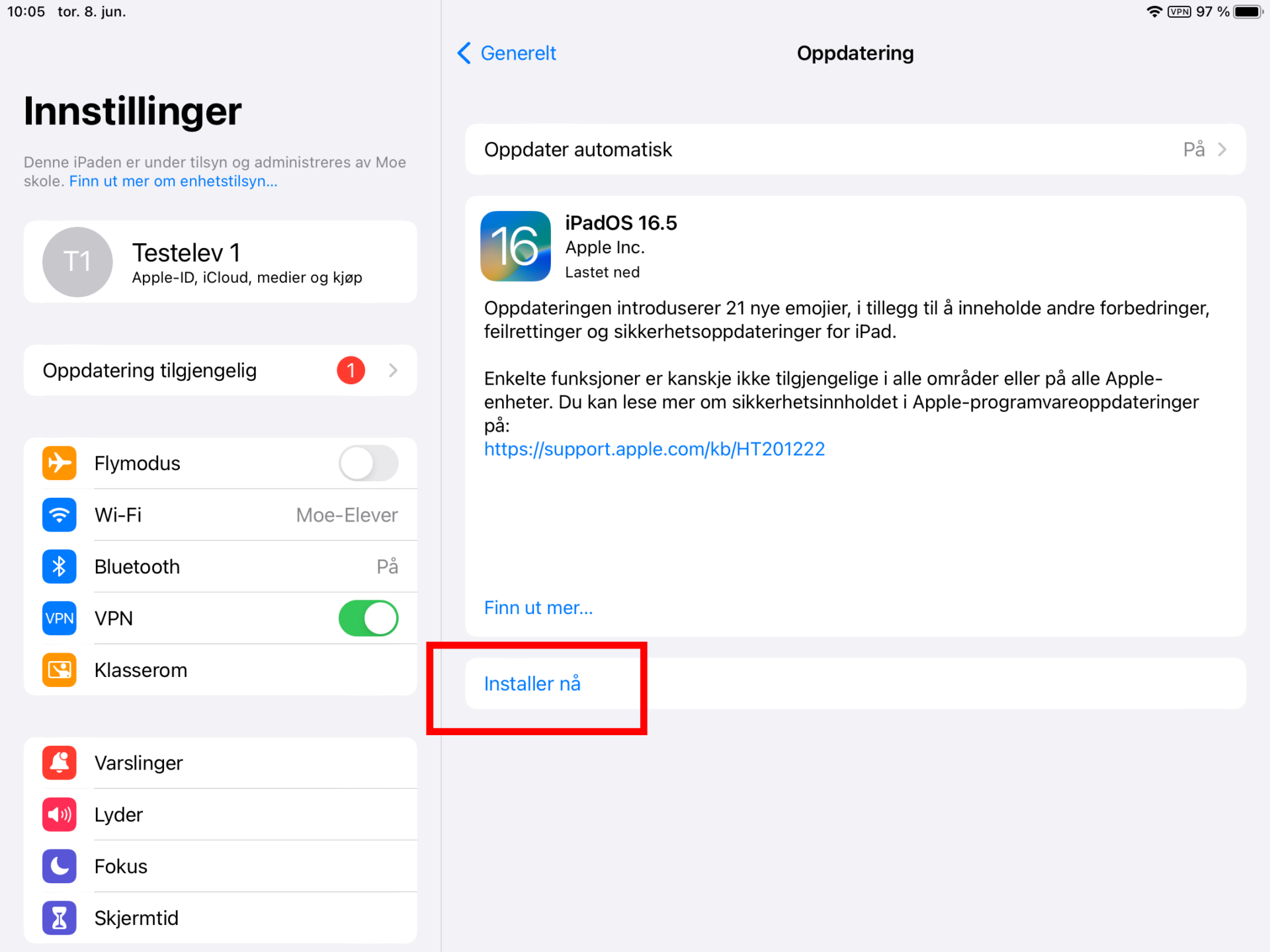 Oppdater iOS 3