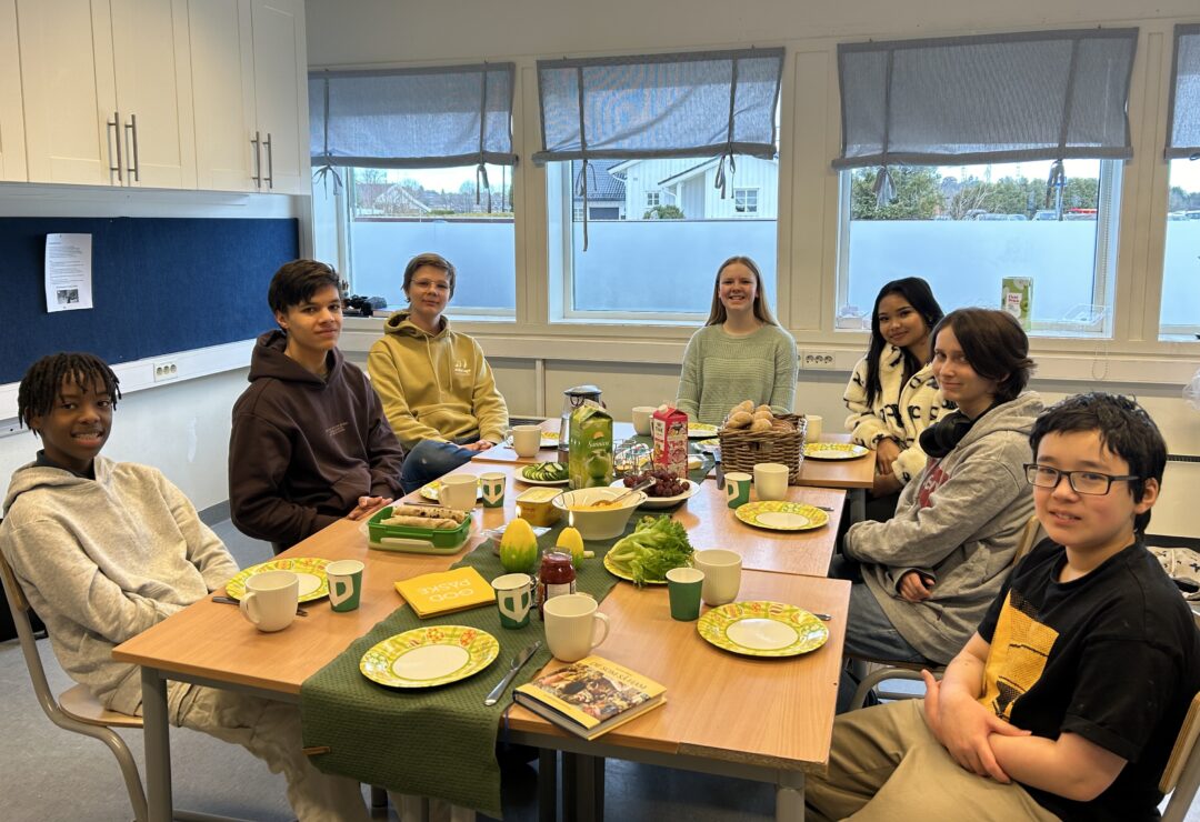 Påskefrokost i 9. klasse.