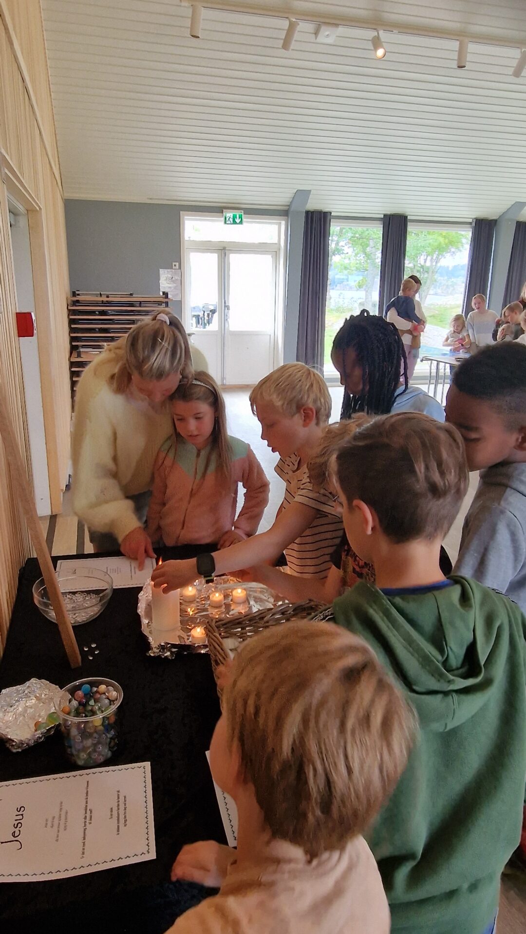 Familie på bønnevandring