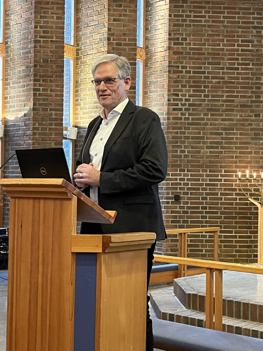 Bilde av Lars Dahle i Ryenberget kirke.