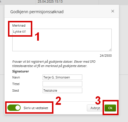 Skjermdump fra Visma