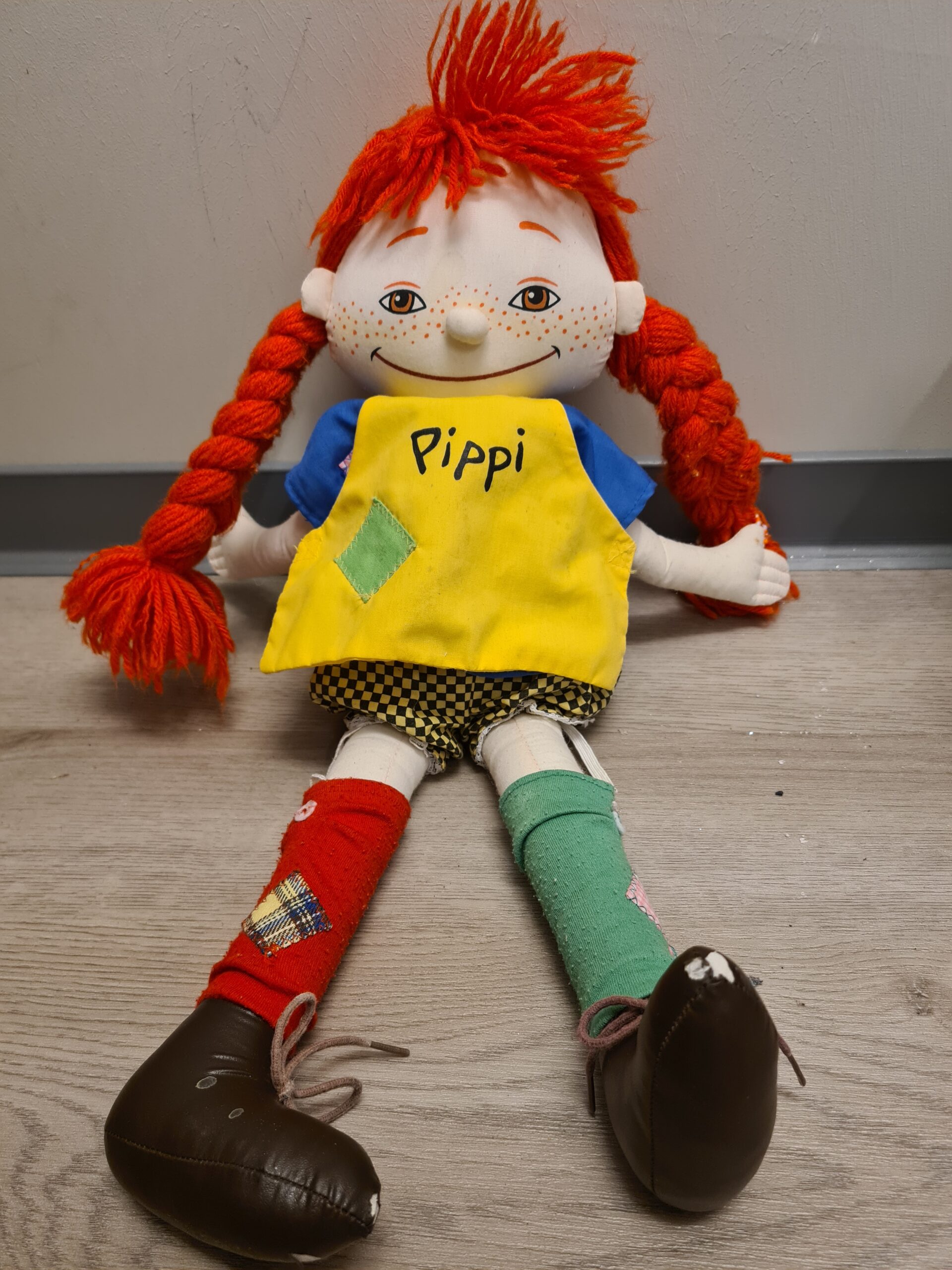 Bilde av Pippi Langstrømpe-dukke.