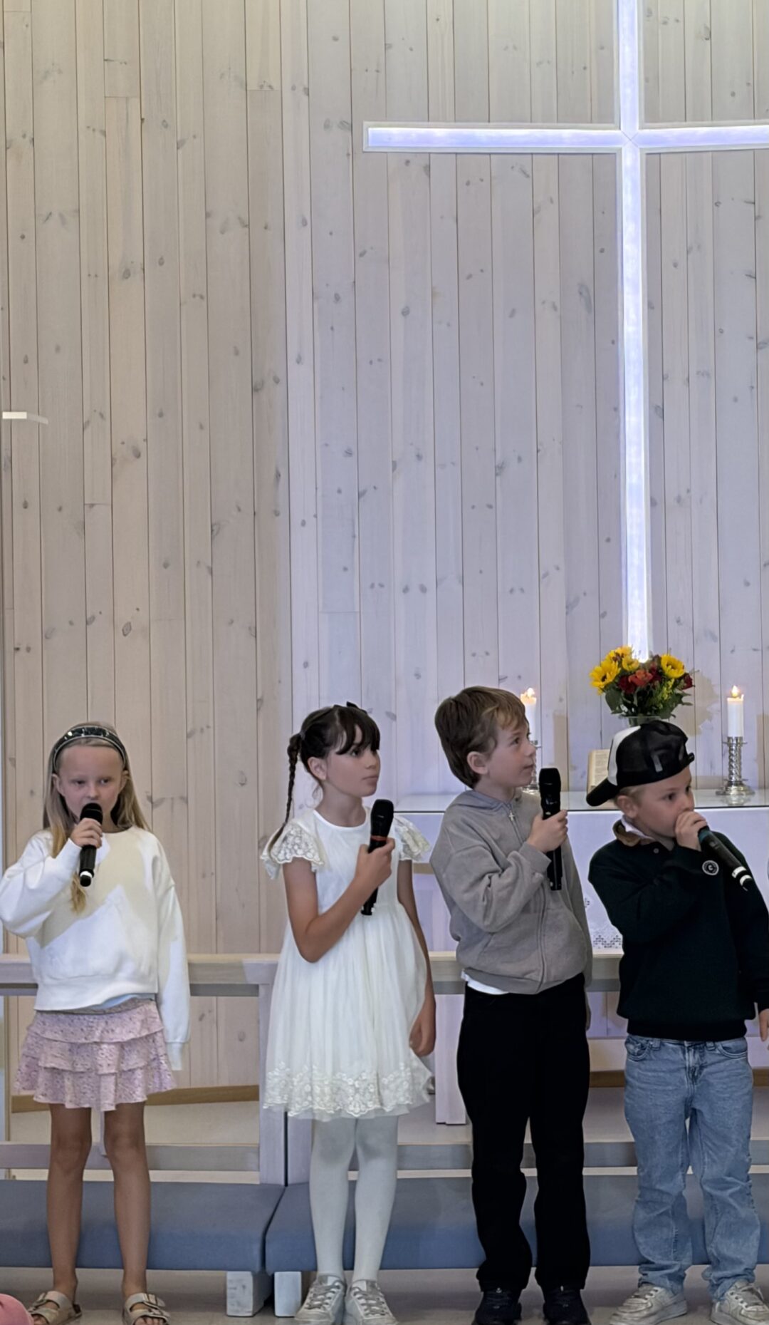 Elever i 3. klasse som forsangere